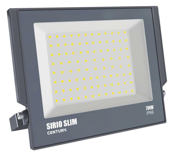 CENTURY REFLEKTOR LED SIRIO SLIM ČERNÝ 70W 4000K 6300Lm 110d 270x29x230mm IP66 CEN SRS-709540