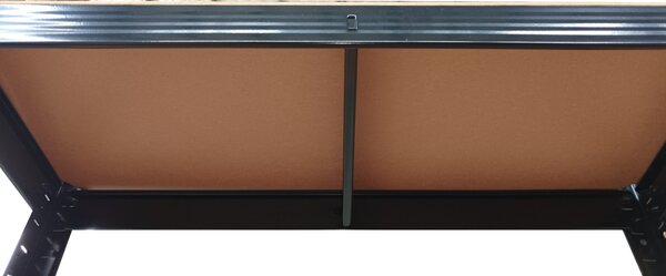 Kovový regál BestBerg BBMS-10B / 90 x 180 x 40 cm / 5 polic / černá/hnědá
