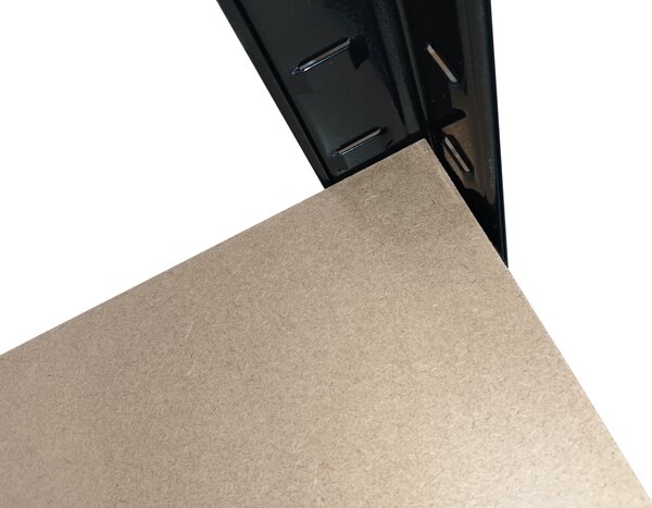 Kovový regál BestBerg BBMS-10B / 90 x 180 x 40 cm / 5 polic / černá/hnědá