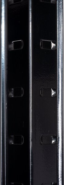 Kovový regál BestBerg BBMS-10B / 90 x 180 x 40 cm / 5 polic / černá/hnědá