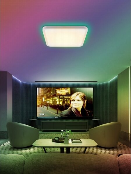 Immax NEO 07168-W40-LED RGB+CCT Stmívatelné svítidlo 50W/230V Wi-Fi Tuya bílá+DO