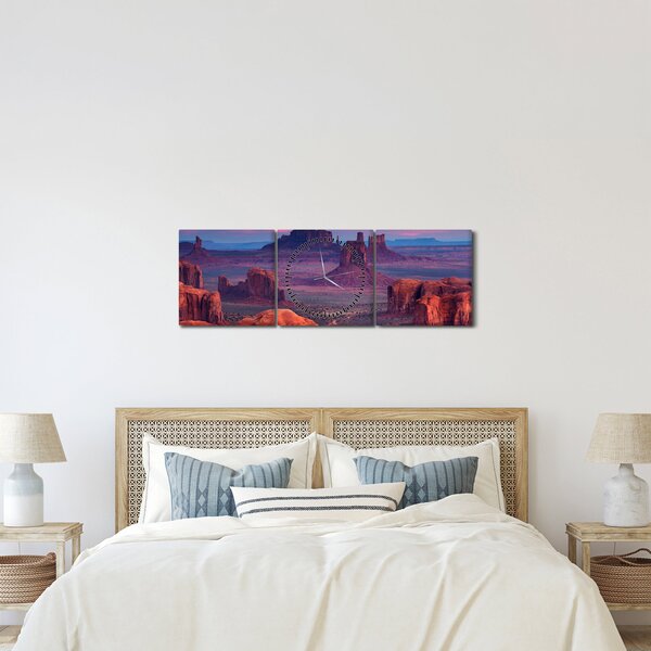 Obraz - Hunts Mesa (s hodinami) (90x30 cm)