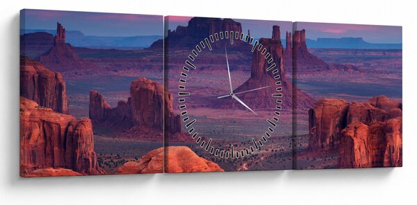 Obraz - Hunts Mesa (s hodinami) (90x30 cm)