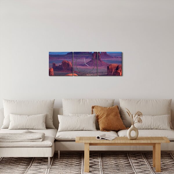 Obraz - Hunts Mesa (s hodinami) (90x30 cm)