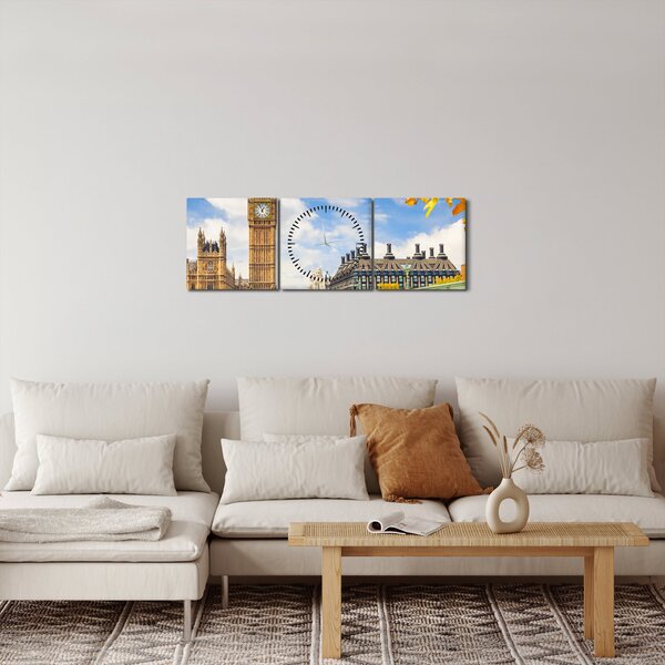 Obraz - Big Ben, Londýn (s hodinami) (90x30 cm)