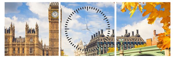 Obraz - Big Ben, Londýn (s hodinami) (90x30 cm)