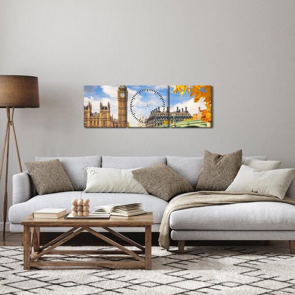 Obraz - Big Ben, Londýn (s hodinami) (90x30 cm)