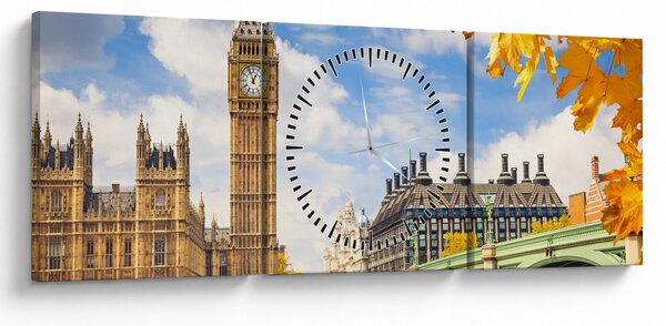Obraz - Big Ben, Londýn (s hodinami) (90x30 cm)
