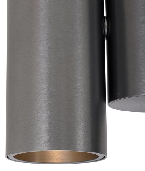 Designové zapuštěné bodové svítidlo antracitově šedé GU10 50 mm 2-světlo výklopné - Michael