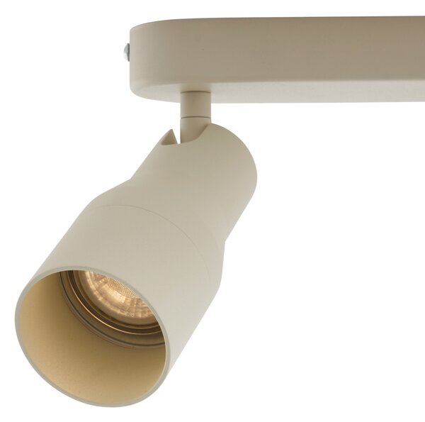 Zakulacené stropní bodové svítidlo béžové GU10 50 mm 2-světlo - Stanley