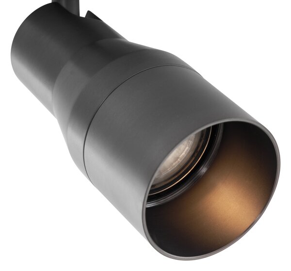 Moderní stropní bodové svítidlo antracitově šedé GU10 50 mm kulaté - Stanley