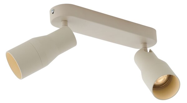 Zakulacené stropní bodové svítidlo béžové GU10 50 mm 2-světlo - Stanley