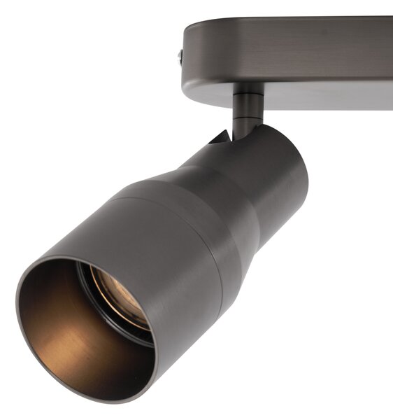 Zakulacené stropní bodové svítidlo antracitově šedé GU10 50 mm 2-světlo - Stanley