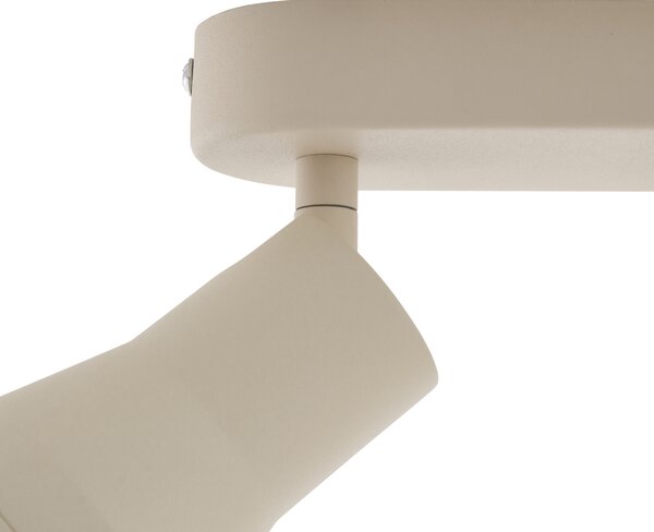 Zakulacené stropní bodové svítidlo béžové GU10 50 mm 3-světlo - Stanley