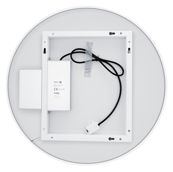 Nimco bílé zrcadlo do koupelny s osvětlením 60 cm, stmívač ZPB 31000RVX-05