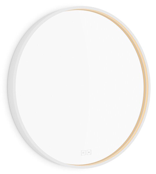 Nimco bílé zrcadlo do koupelny s osvětlením 60 cm, stmívač ZPB 31000RVX-05