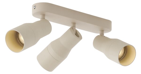 Zakulacené stropní bodové svítidlo béžové GU10 50 mm 3-světlo - Stanley