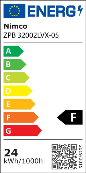 Nimco Bílé LED zrcadlo 24W, 45x90 cm se dvěma dotykovými senzory
