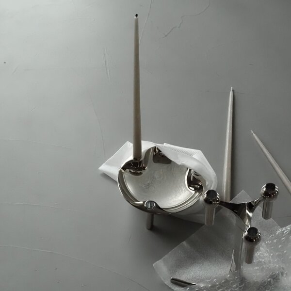 Vysoká svíčka STOFF Nagel by Ester&Erik Sand – set 6 ks