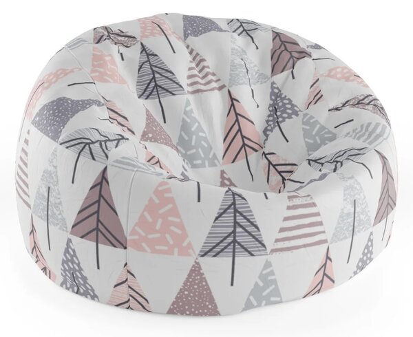 Sablio Sedací vak Cocoon Barevné stromky - 75 x 45 x 35 cm