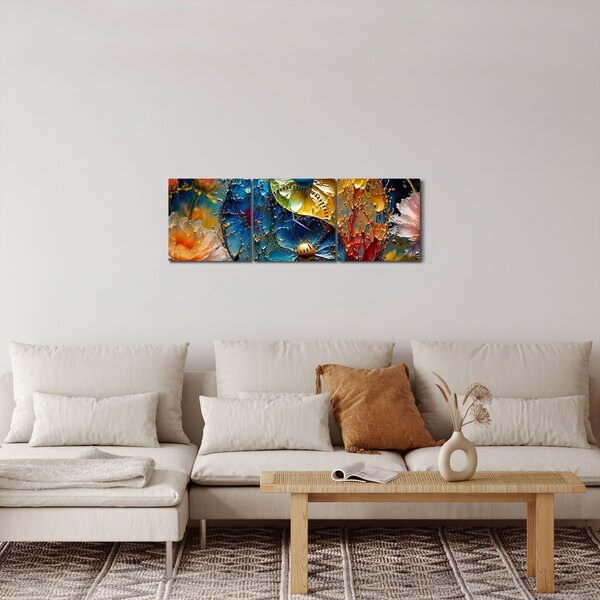 Obraz - Harmonie a rovnováha (s hodinami) (90x30 cm)
