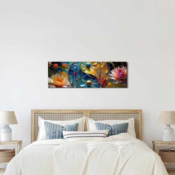 Obraz - Harmonie a rovnováha (s hodinami) (90x30 cm)
