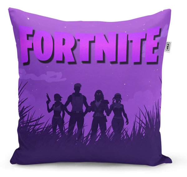 Sablio Polštář FORTNITE Fialová silueta - 40x40 cm
