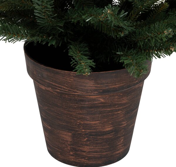 Umělý vánoční stromeček v cementovém květináči, 150 cm