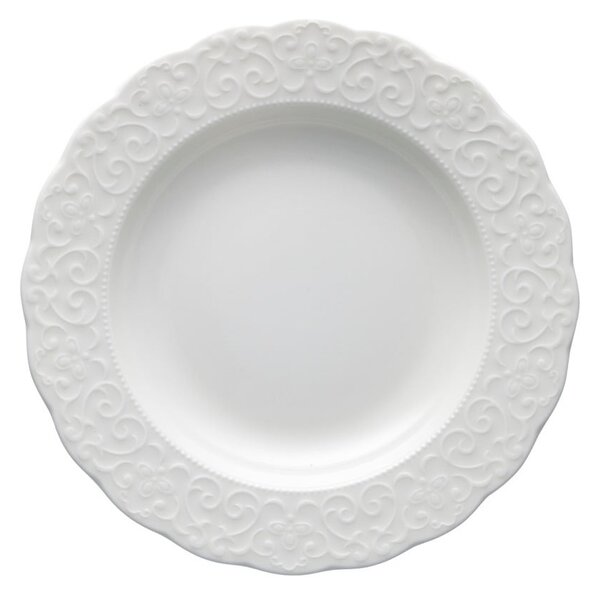 Bílý hluboký porcelánový talíř ø 22 cm Gran Gala – Brandani