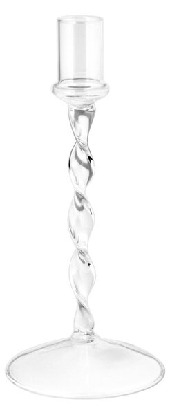 Skleněný svícen Eneby Clear 20 cm