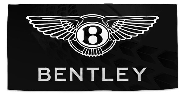 Sablio Ručník Logo Bentley Černý - 30x50 cm