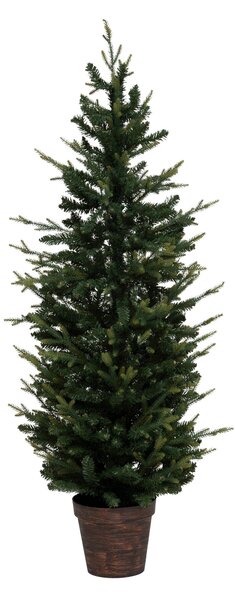 Umělý vánoční stromeček v cementovém květináči, 150 cm