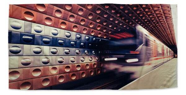 Sablio Ručník Metro v barevné stanici - 30x50 cm