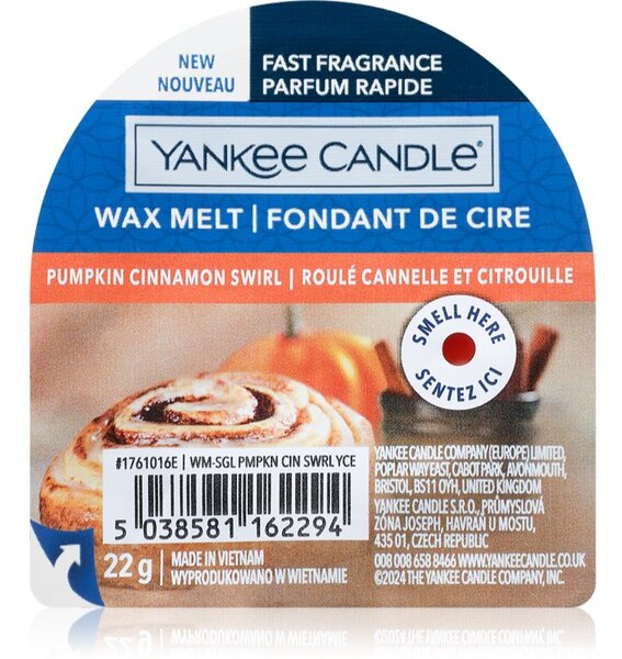 Yankee Candle Pumpkin Cinnamon Swirl vosk do aromalampy 22 g