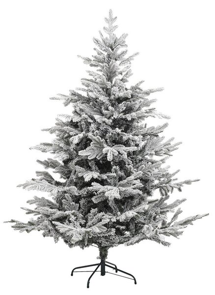 Umělý vánoční stromeček na kovovém stojanu, s umělým sníhem, 150 cm