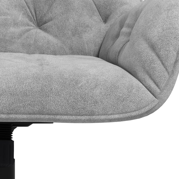 Vinsetto Kancelářská židle, Kancelářská židle s sametovým povrchem, 360° otočné sedadlo, Výškově nastavitelné, Ergonomická židle s kulatým opěradlem