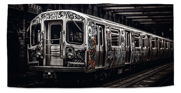 Sablio Ručník Městské metro s graffiti - 30x50 cm