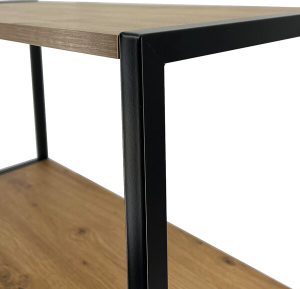 Regál Izumi III (černá + dub artisan). Akce -29%
