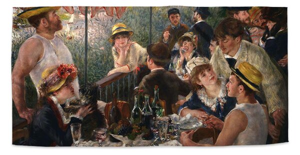 Sablio Ručník Snídaně veslařů - Auguste Renoir - 30x50 cm