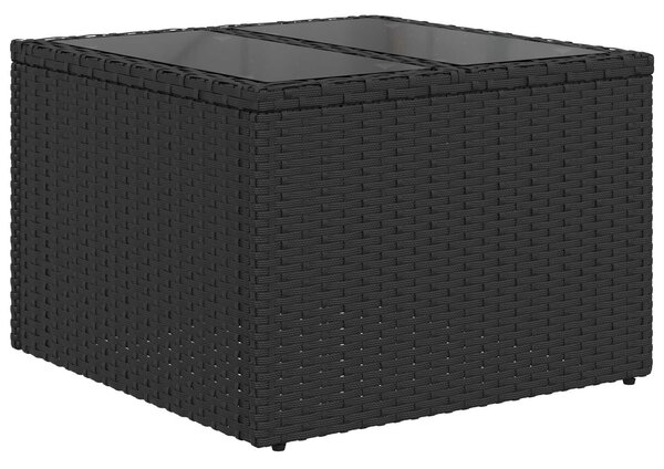 Set pohovek 6 ks Černá a krémová polyratan 3359066