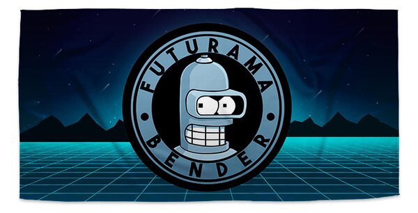 Sablio Ručník Futurama Bender Čtvrtá dimenze - 30x50 cm