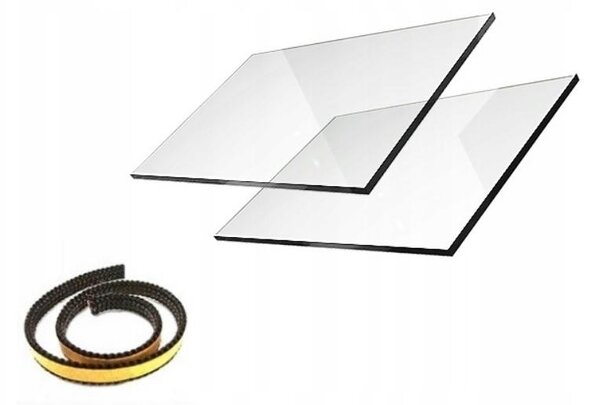 Krbové sklo 410x310mm Sklo na kamna Sklo na krb Tepelně odolné sklo o tloušťce 4 mm Skleněný průhledový panel na krb 41x31cm