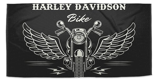 Sablio Ručník Harley-Davidson S křídly - 30x50 cm