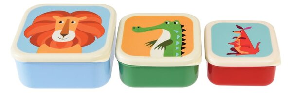 Sada 3 svačinových boxů Rex London Creatures