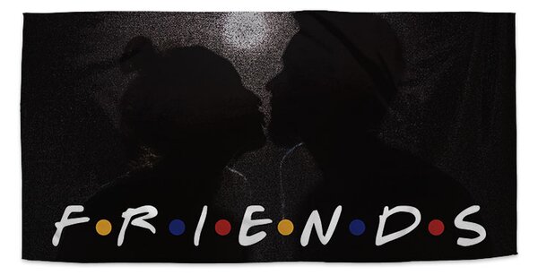 Sablio Ručník Seriál přátelé FRIENDS Polibek - 30x50 cm