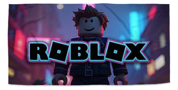 Sablio Ručník ROBLOX Neonové město - 30x50 cm