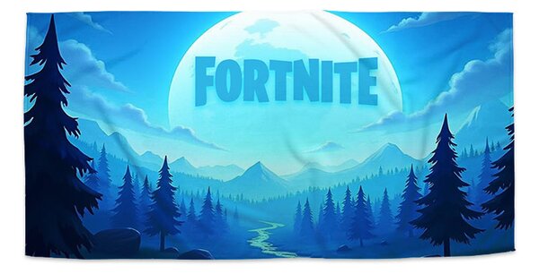 Sablio Ručník FORTNITE Modré údolí s měsícem - 30x50 cm