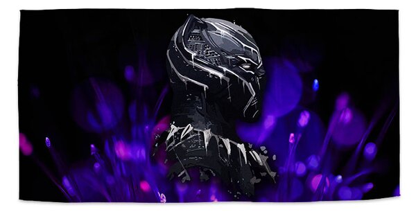 Sablio Ručník BLACK PANTHER Fialová luminescence - 30x50 cm