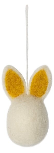Závěsná velikonoční dekorace Hedvig Yellow 8 cm