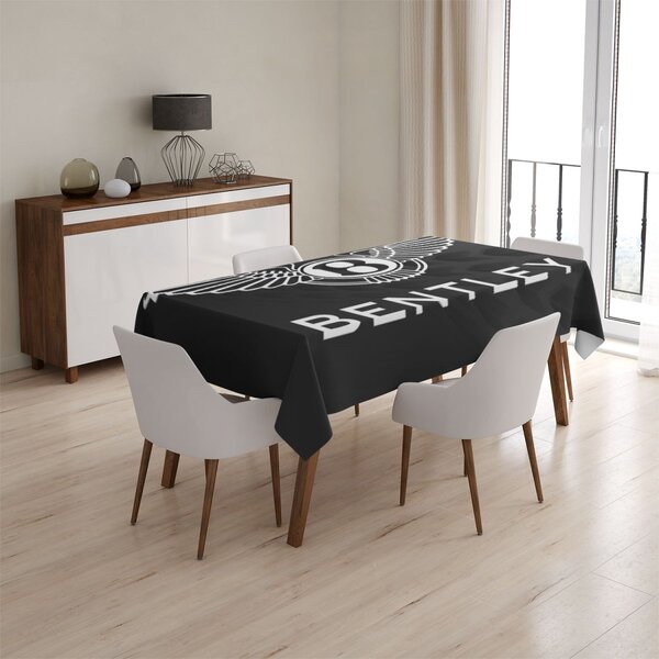 Sablio Ubrus Logo Bentley Černý - 130x170 cm